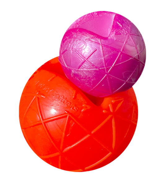 Moby Dog Ball ,KLEIN 4,5 x 3,8cm frei von giftigen Weichmachern und giftigen Inhaltsstoffen